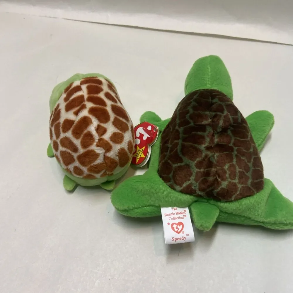 Ty Beanie Turtles Lot of 2 Assorted